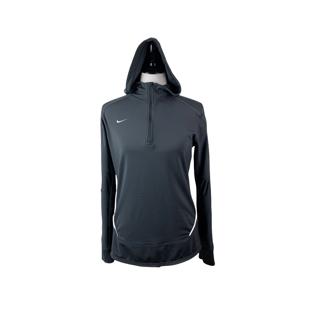 NIKE Dri-Fit Women's Hoodie Pullover Charcoal Grey Size S